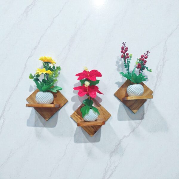 উডেন ওয়াল শেলফ"